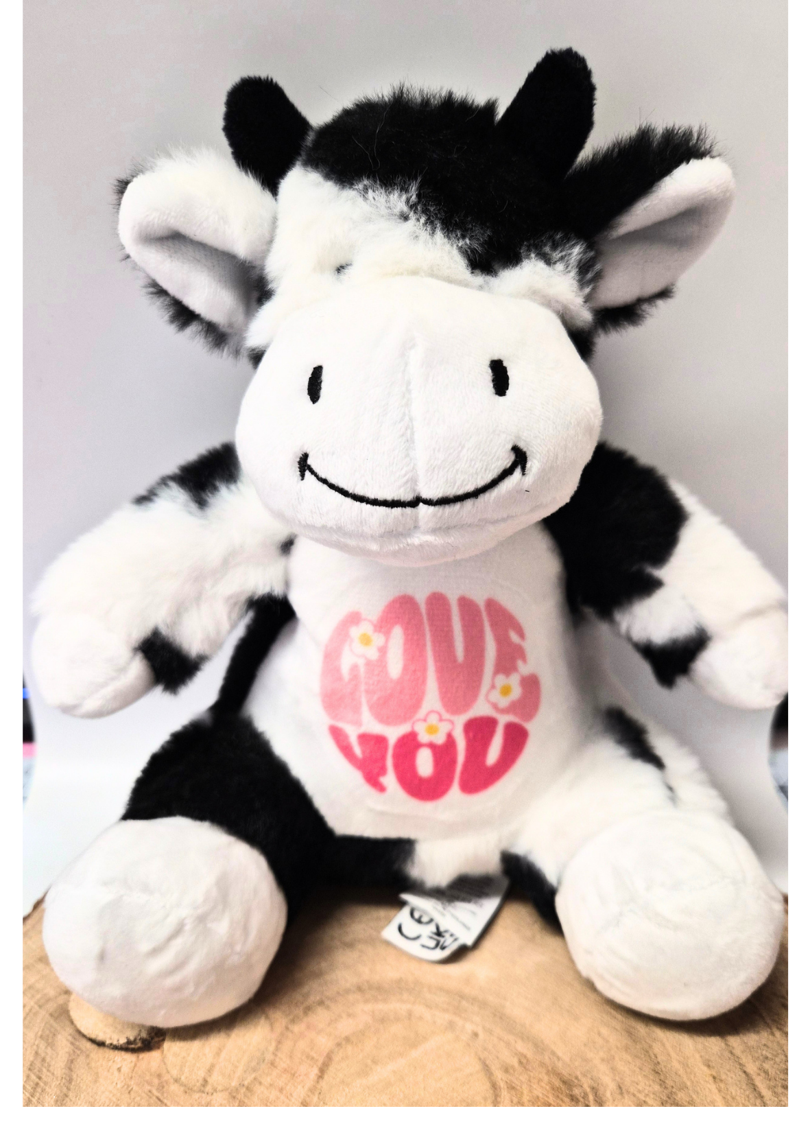 “Love You” Plush Cow
