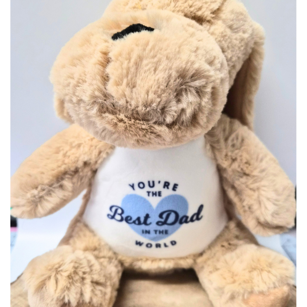 Personalised “Best Dad” Plush Dog