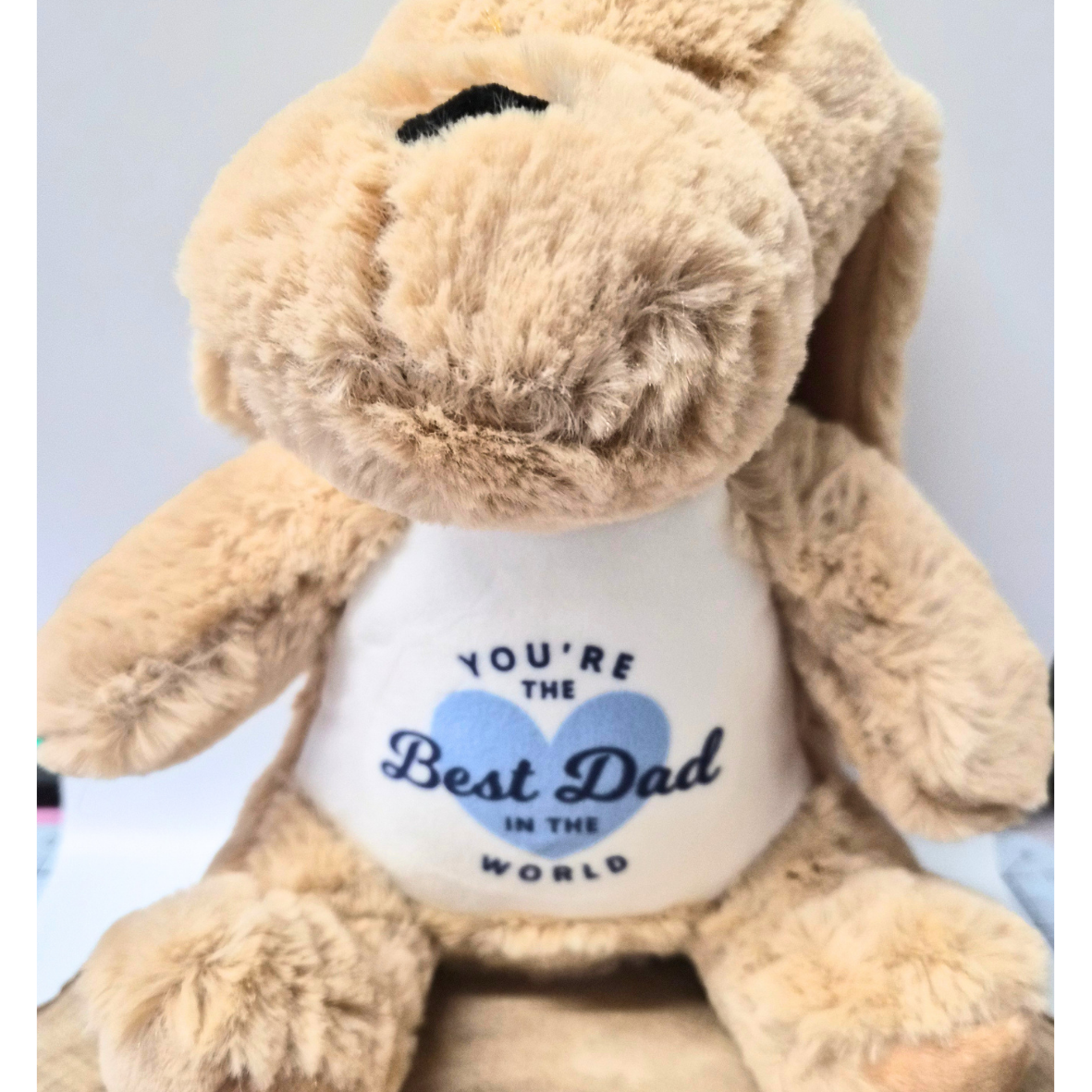 Personalised “Best Dad” Plush Dog