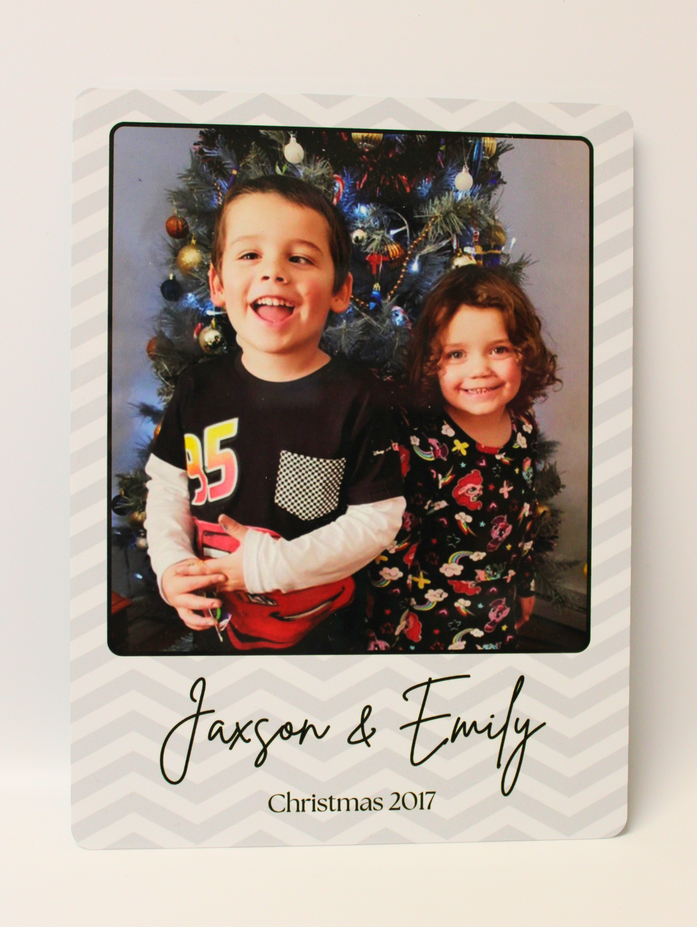 A5 Personalised Aluminium Photo Plaque