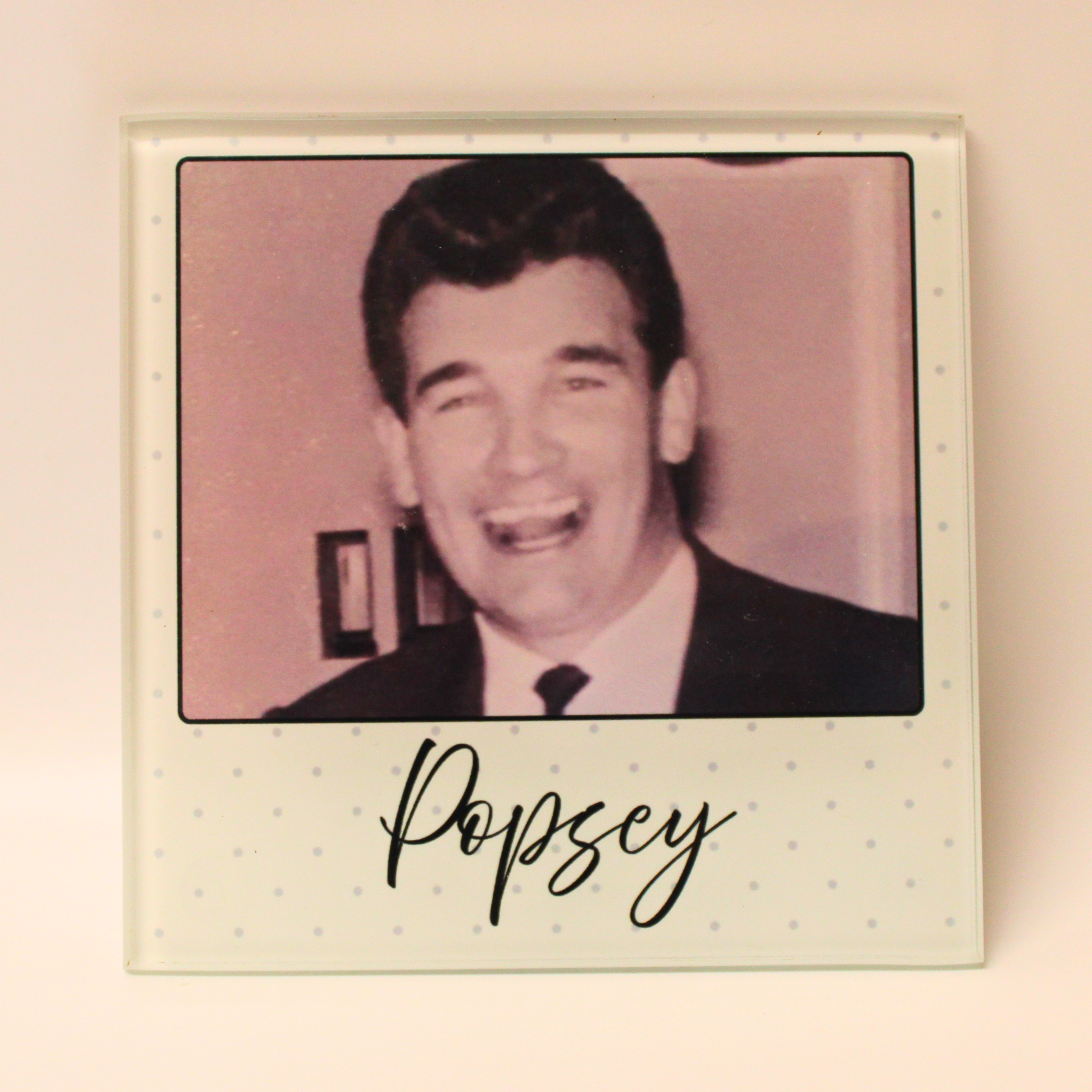 Personalised Glass Photo Coaster Keepsake