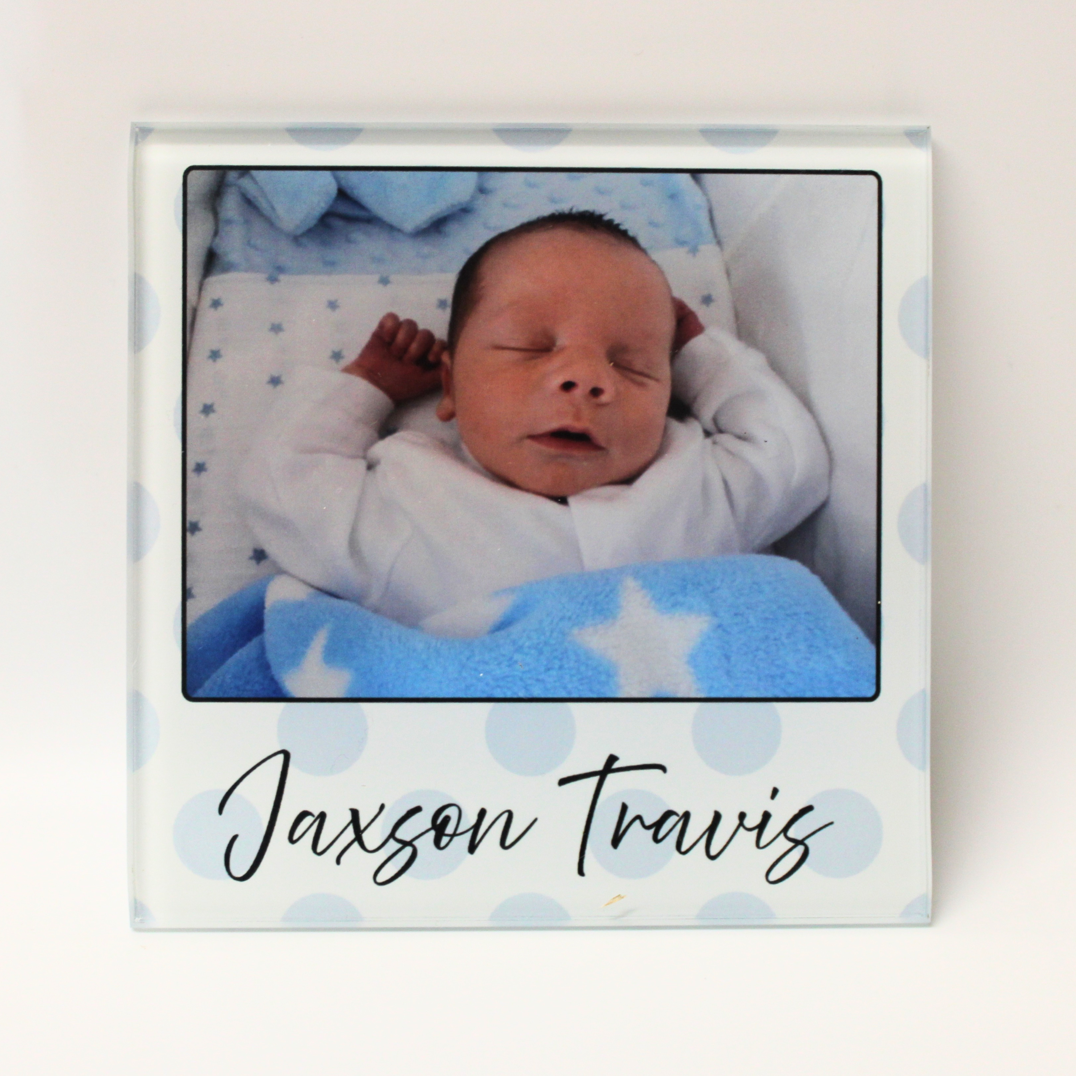 Personalised Glass Photo Coaster Keepsake