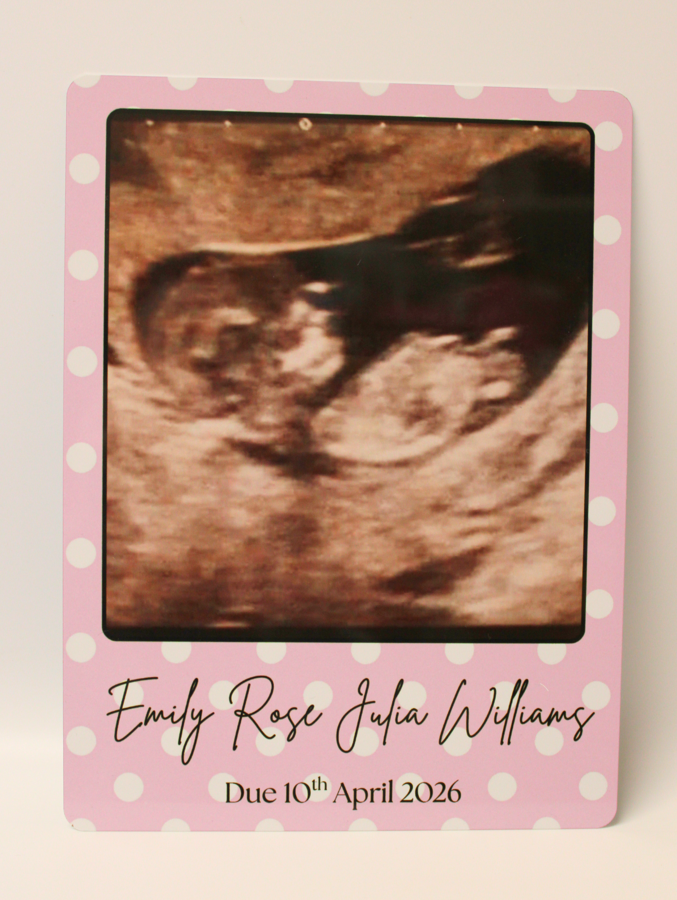 A5 Personalised Aluminium Photo Plaque