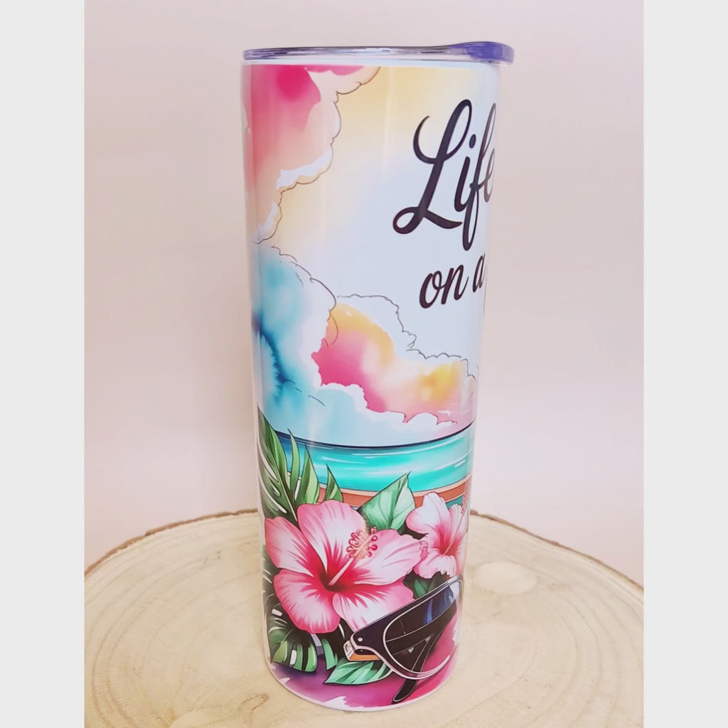 Life Is Better On A Cruise Tumbler | 600ml (20oz) with Straw